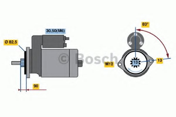 BOSCH 0 001 230 028 Starter